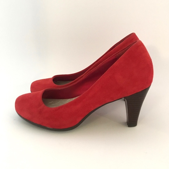 Red Gianni Bernini Heels Size 6 - Picture 2 of 6
